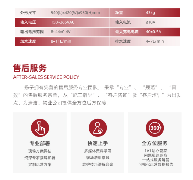 扬子售后服务